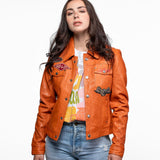 Asya - Women's vintage leather jacket