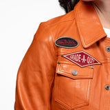Asya - Women's vintage leather jacket