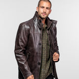 Moose - Veste cuir vintage homme
