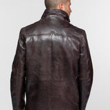 Moose - Veste cuir vintage homme