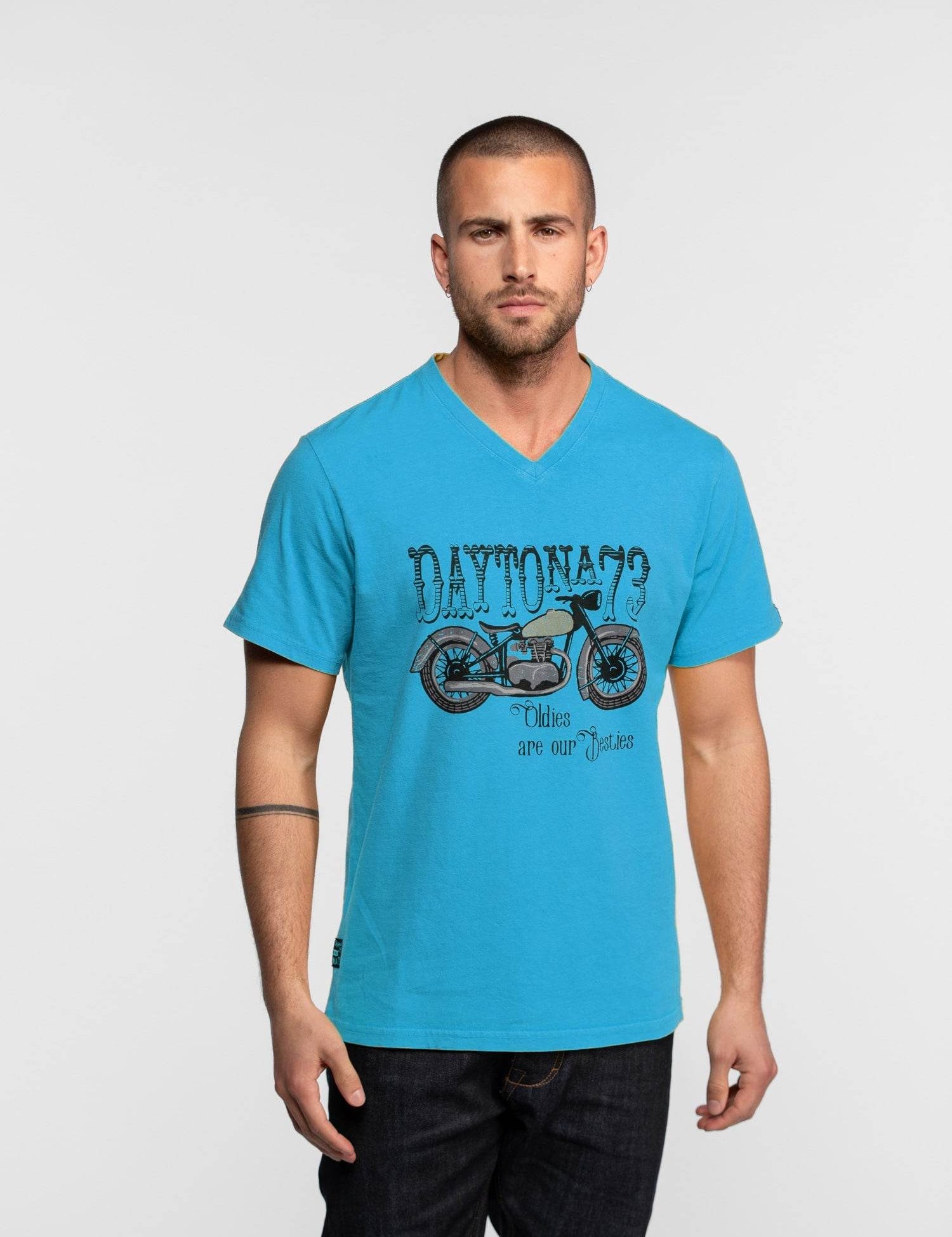 Kooskiar - T-shirt moto vintage