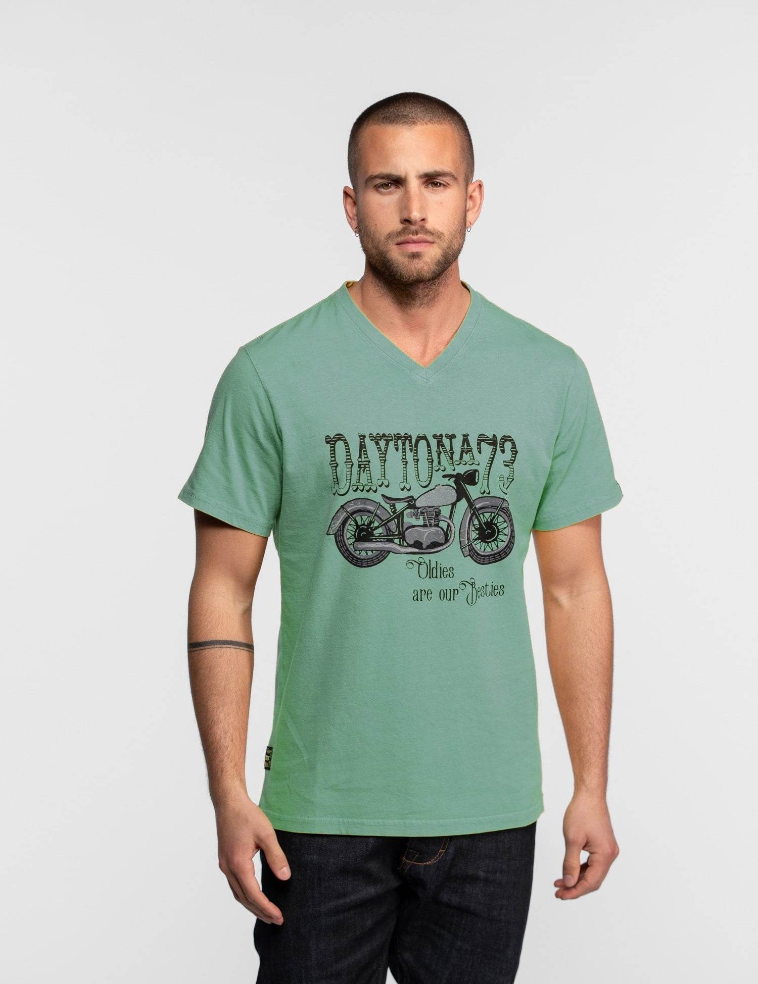 Kooskiar - T-shirt moto vintage