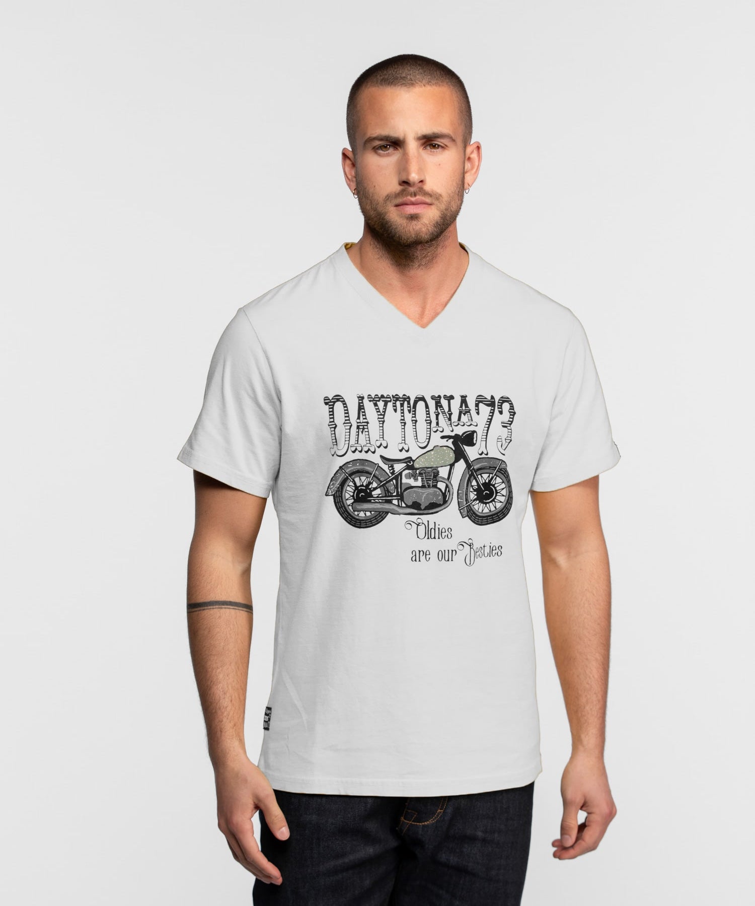 Kooskiar - T-shirt moto vintage