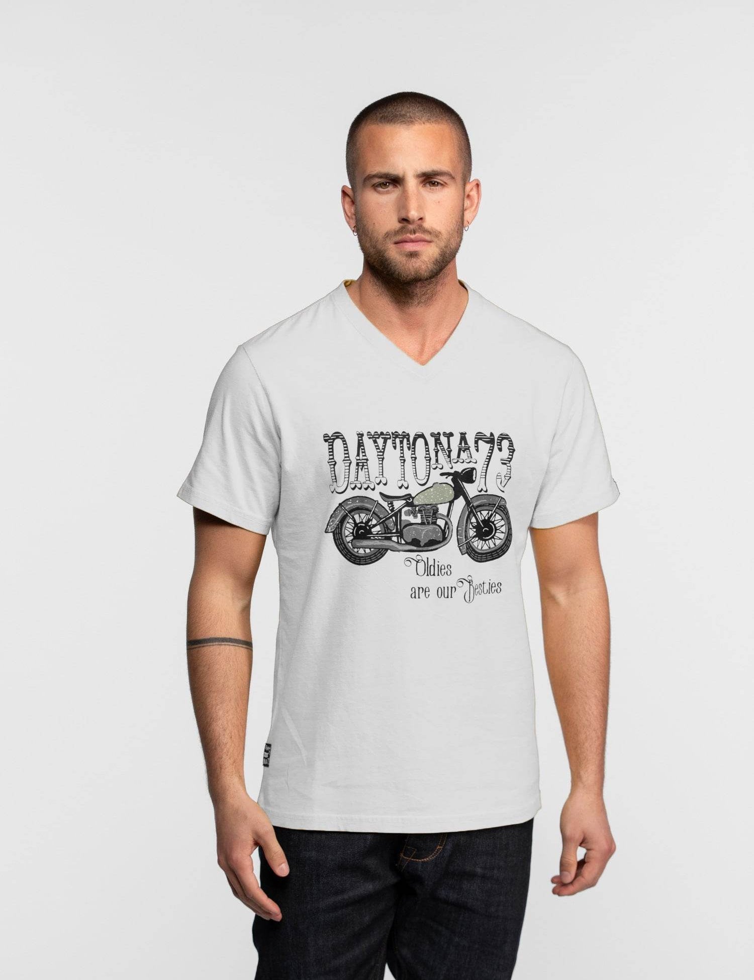 Kooskiar - T-shirt moto vintage