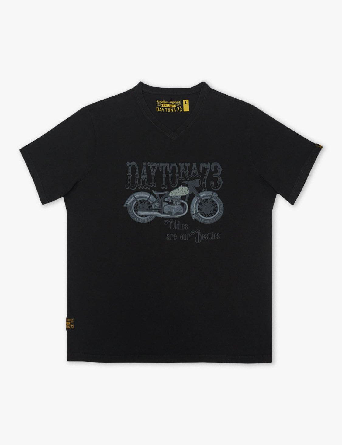 Kooskiar - T-shirt moto vintage
