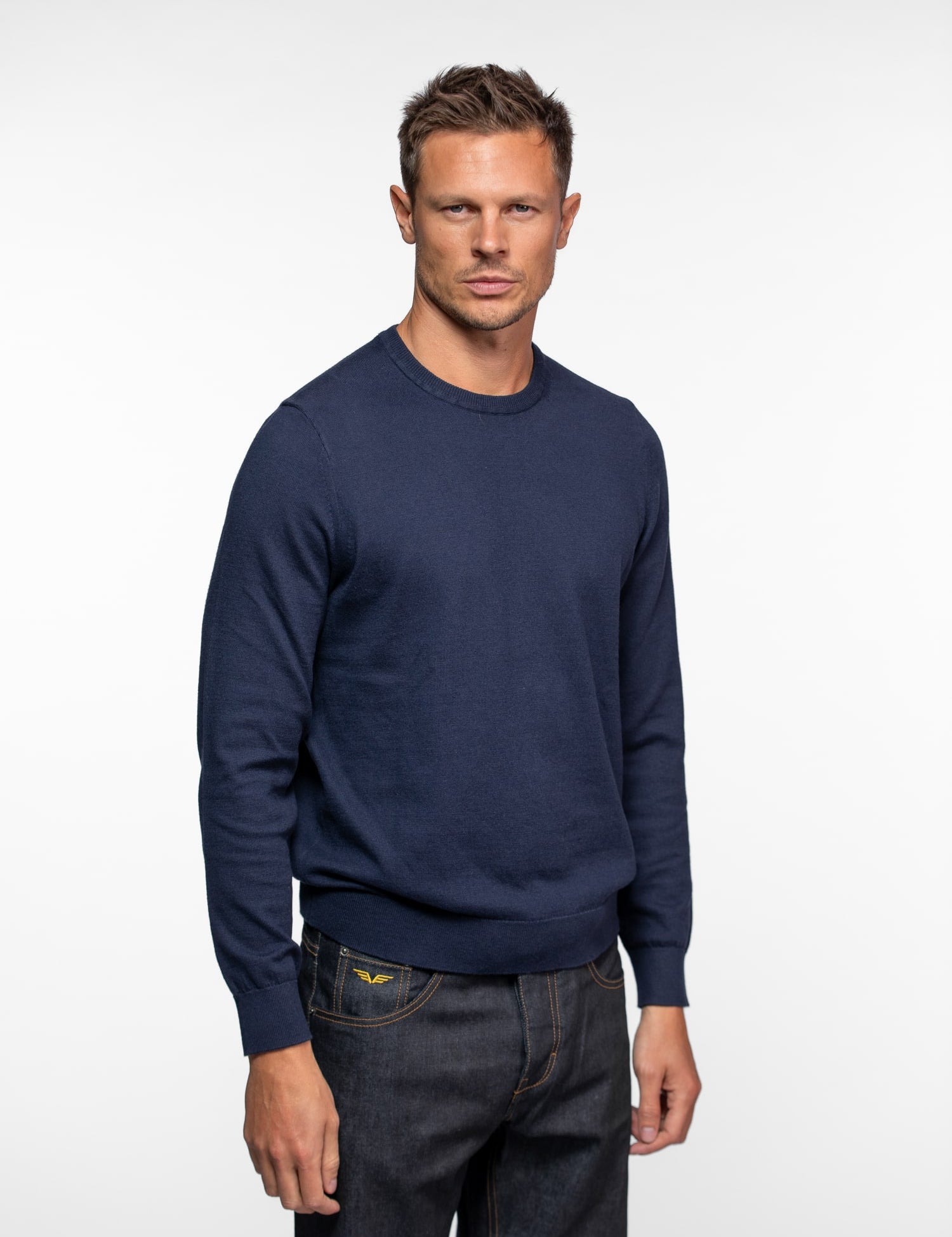 Amick - Pull cachemire col rond