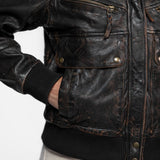 Butler - Blouson aviateur cuir femme