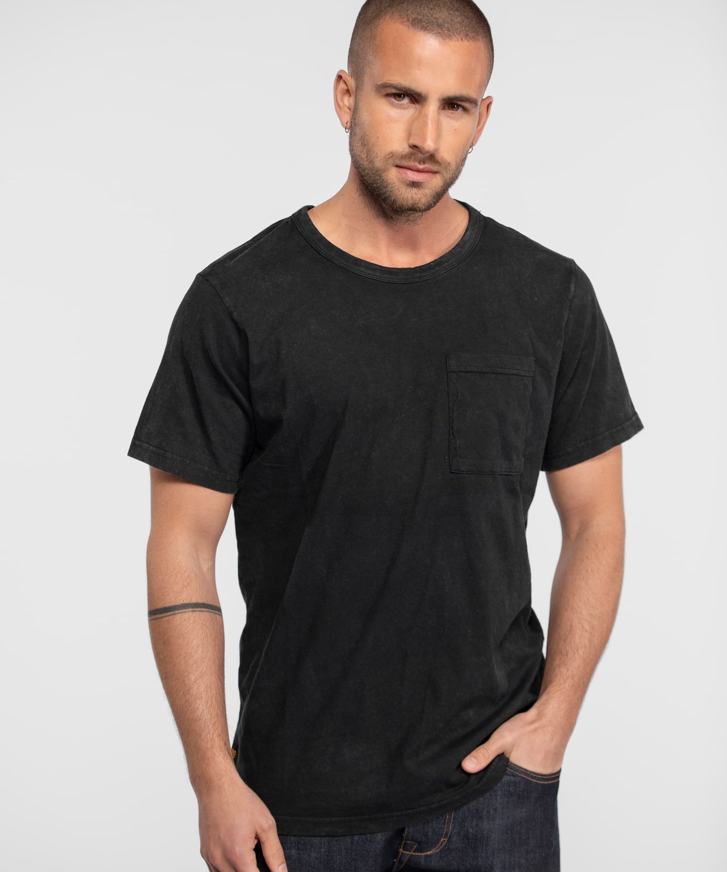 Saul - T-shirt delave homme