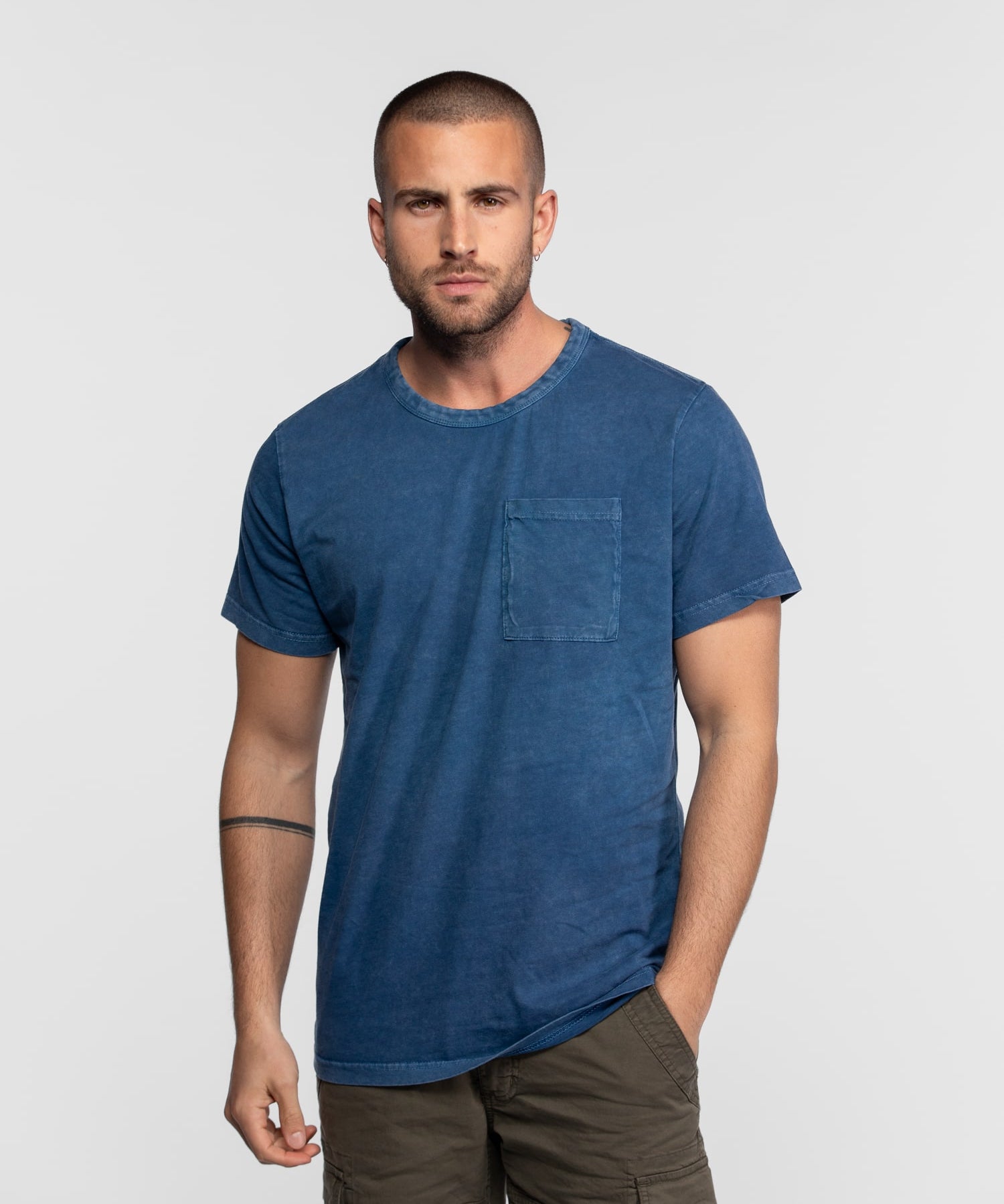 Saul - T-shirt delave homme