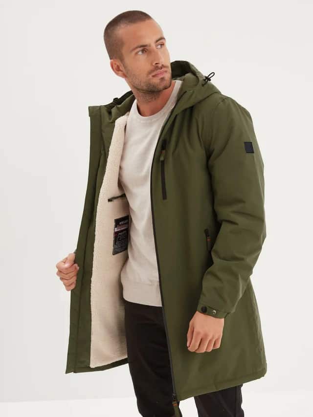 Regen - Parka longue en sherpa