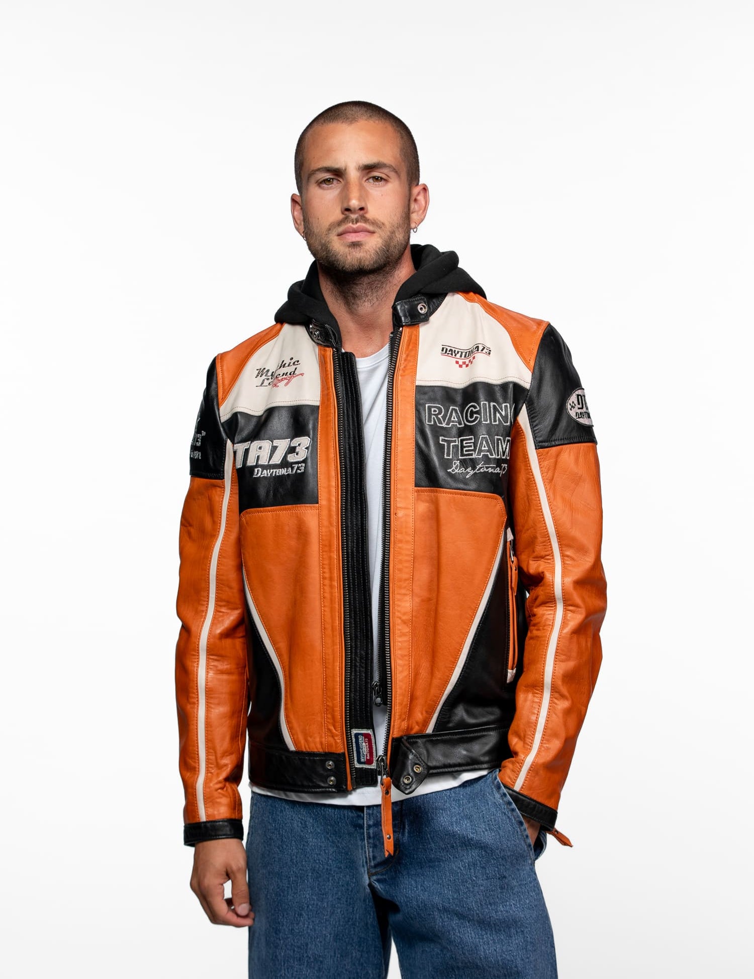Perez - Blouson cuir motard