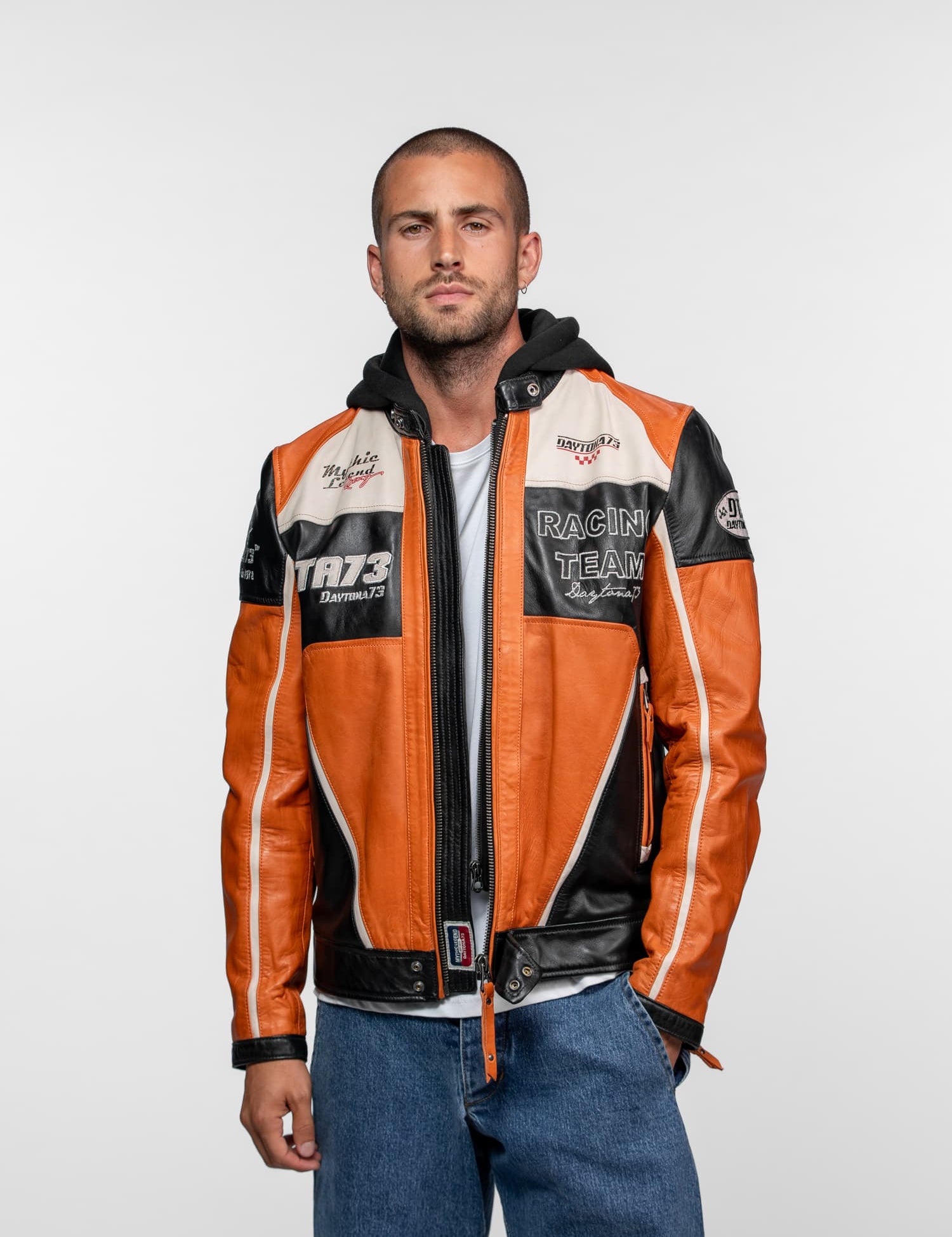Perez - Blouson cuir motard