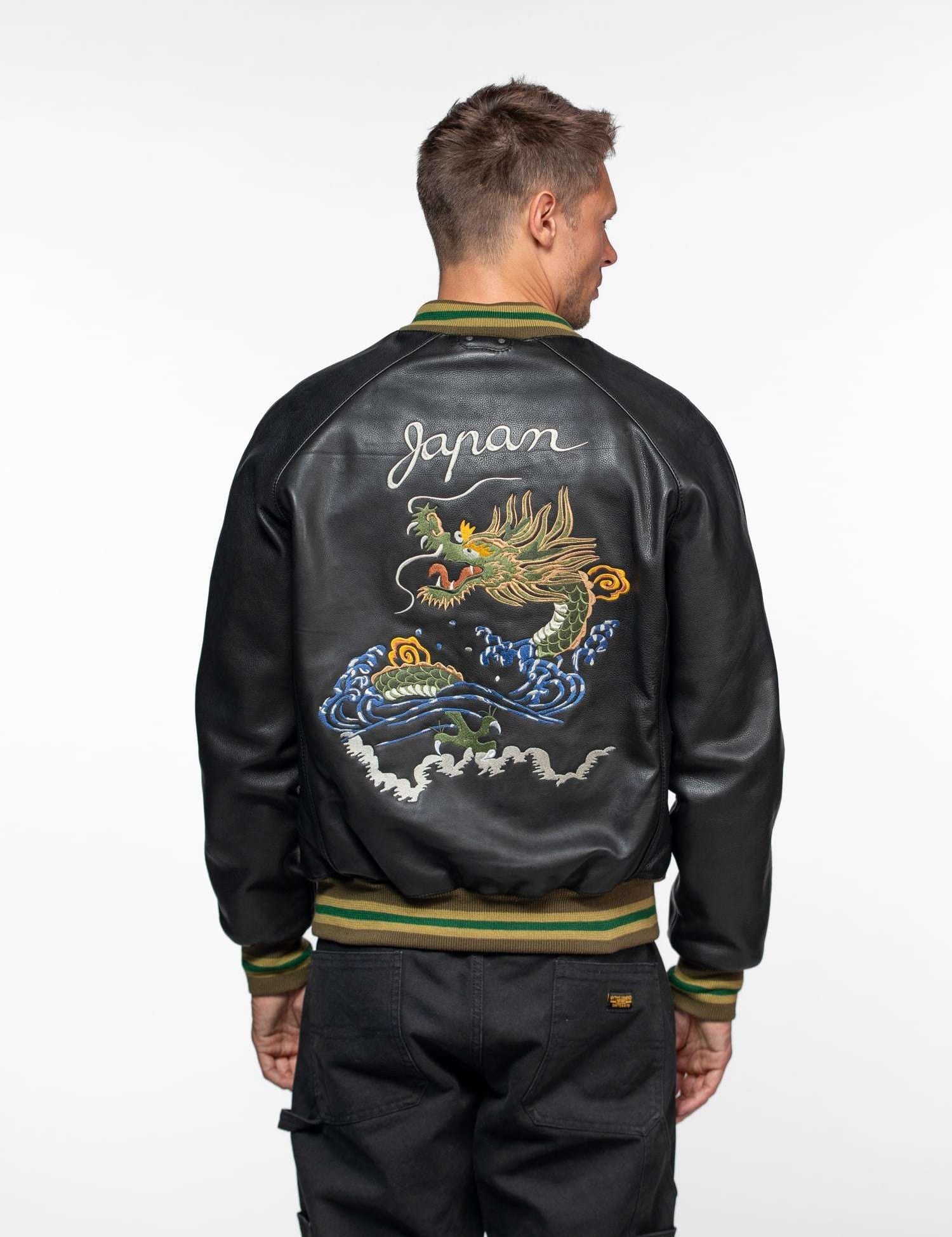 Triade - Bomber sukajan cuir