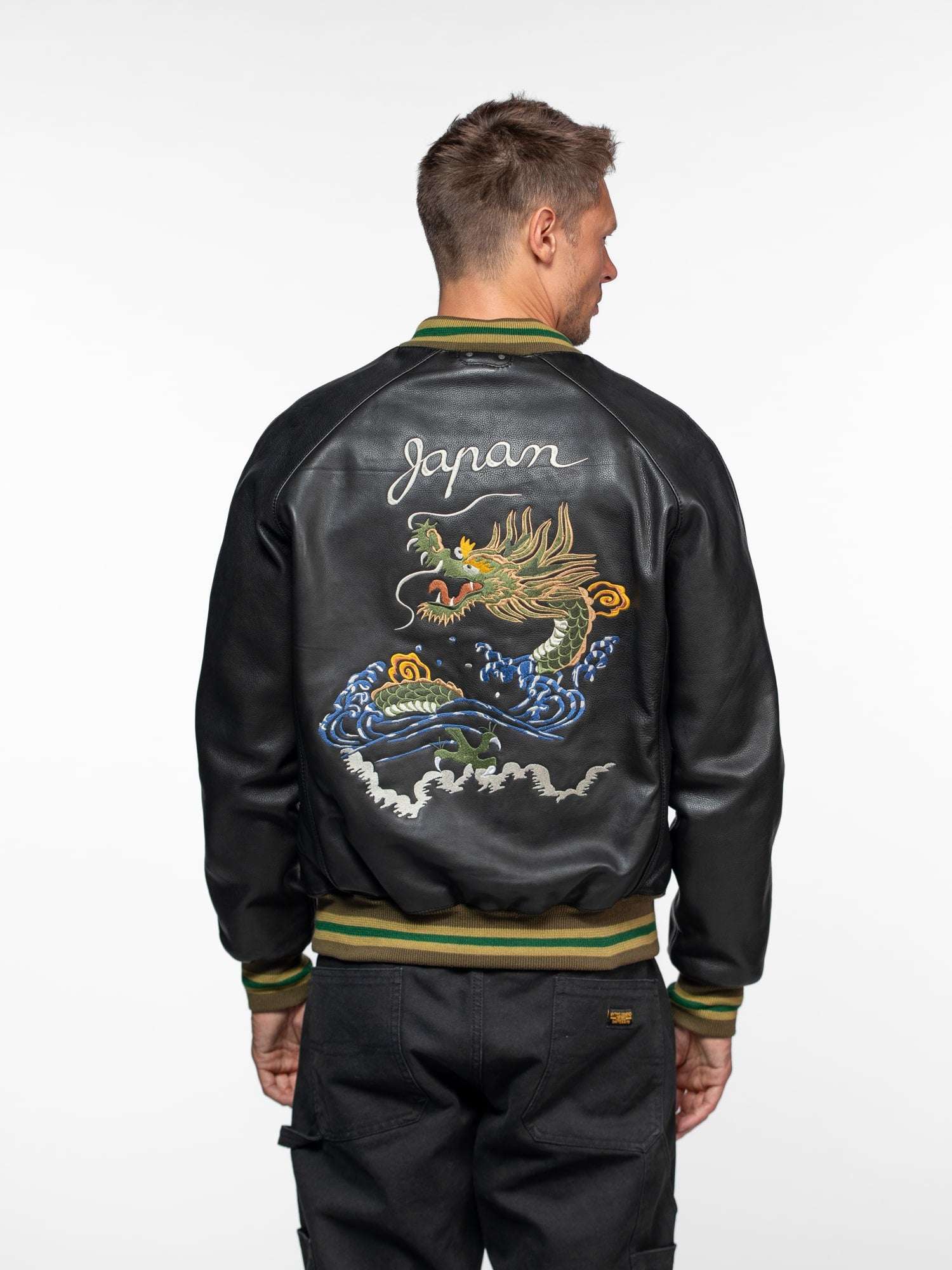 Triade - Bomber sukajan cuir