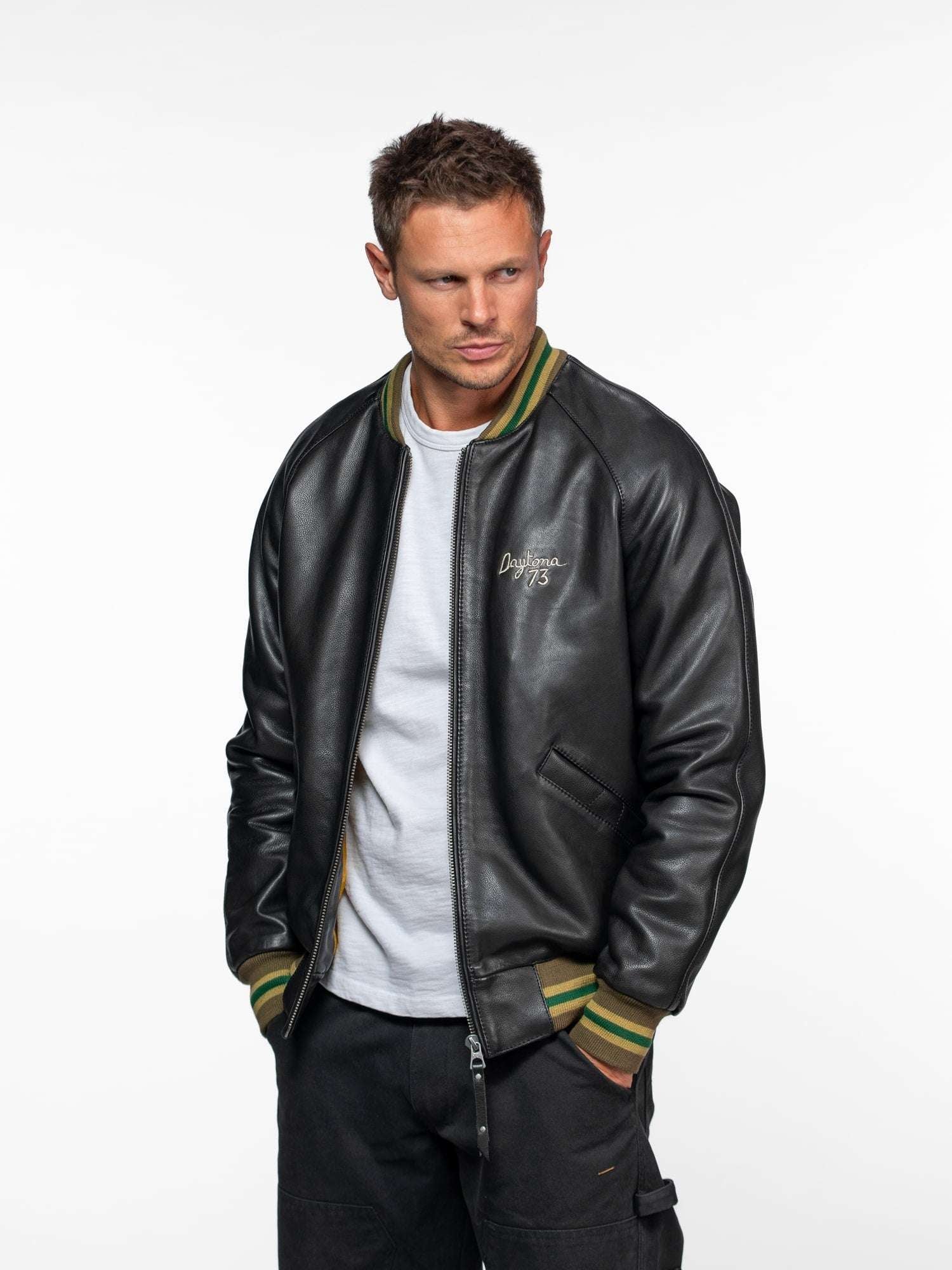Triade - Bomber sukajan cuir