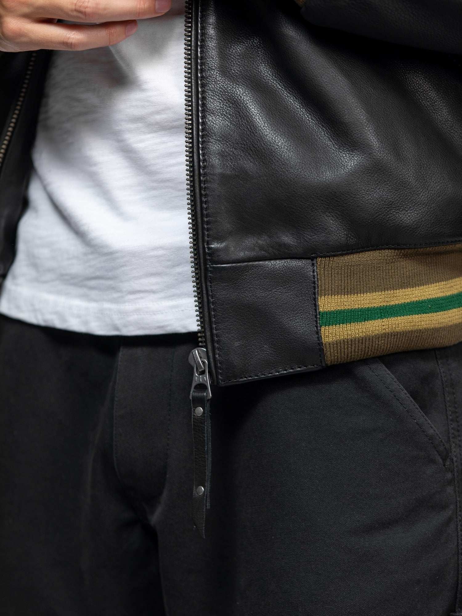 Triade - Bomber sukajan cuir