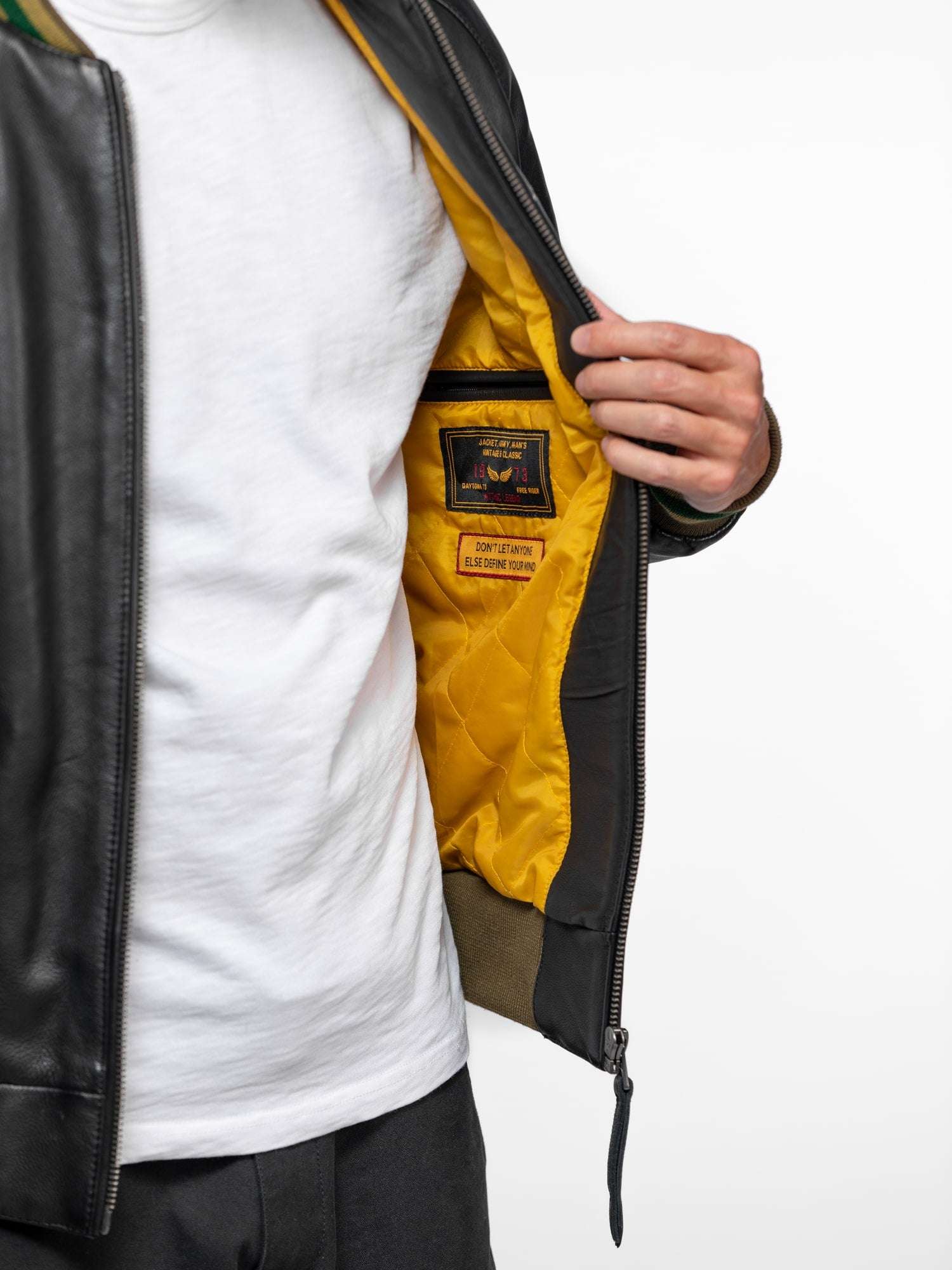 Triade - Bomber sukajan cuir