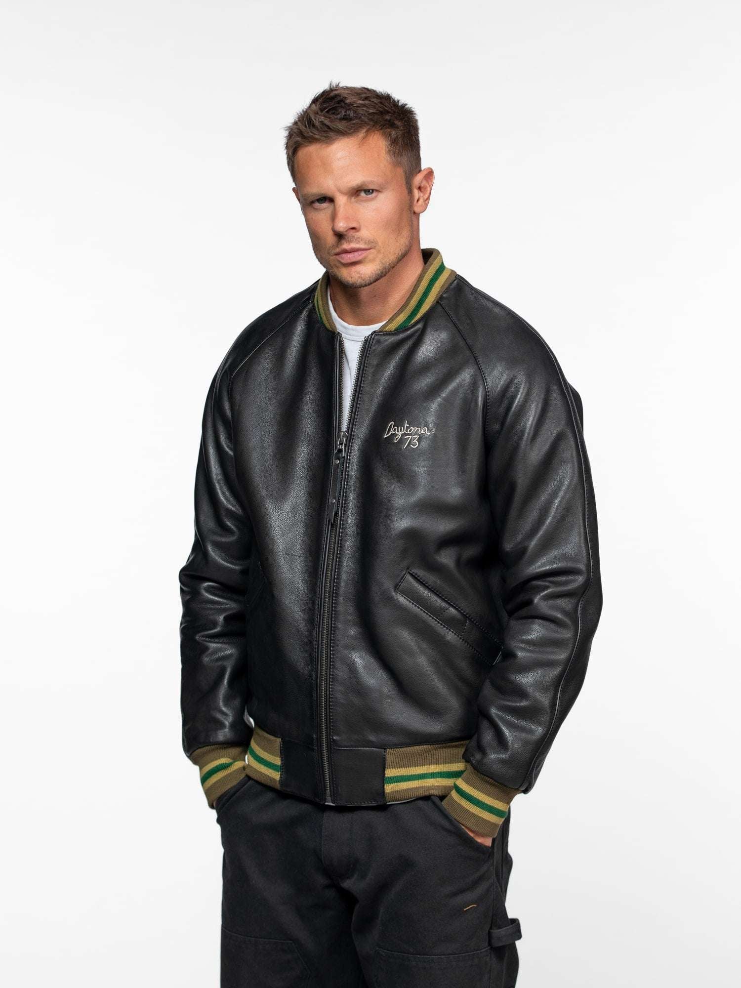 Triade - Bomber sukajan cuir