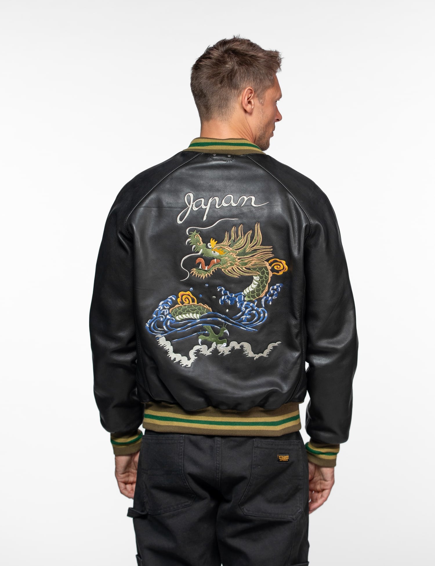 Triade - Bomber sukajan cuir