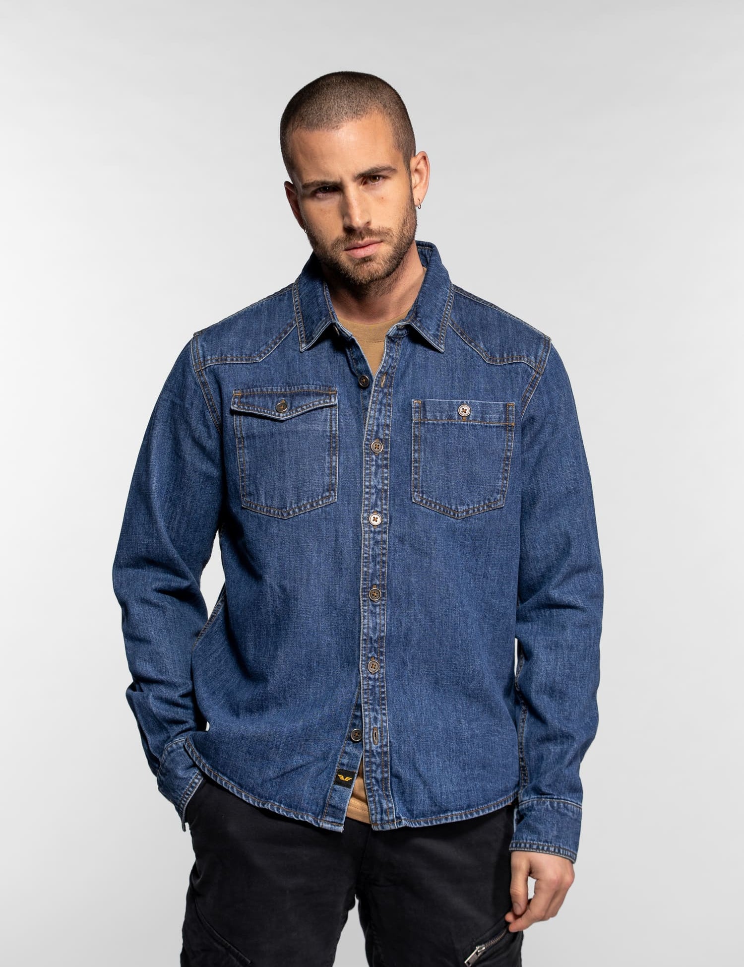 Pueblo - Chemise denim homme