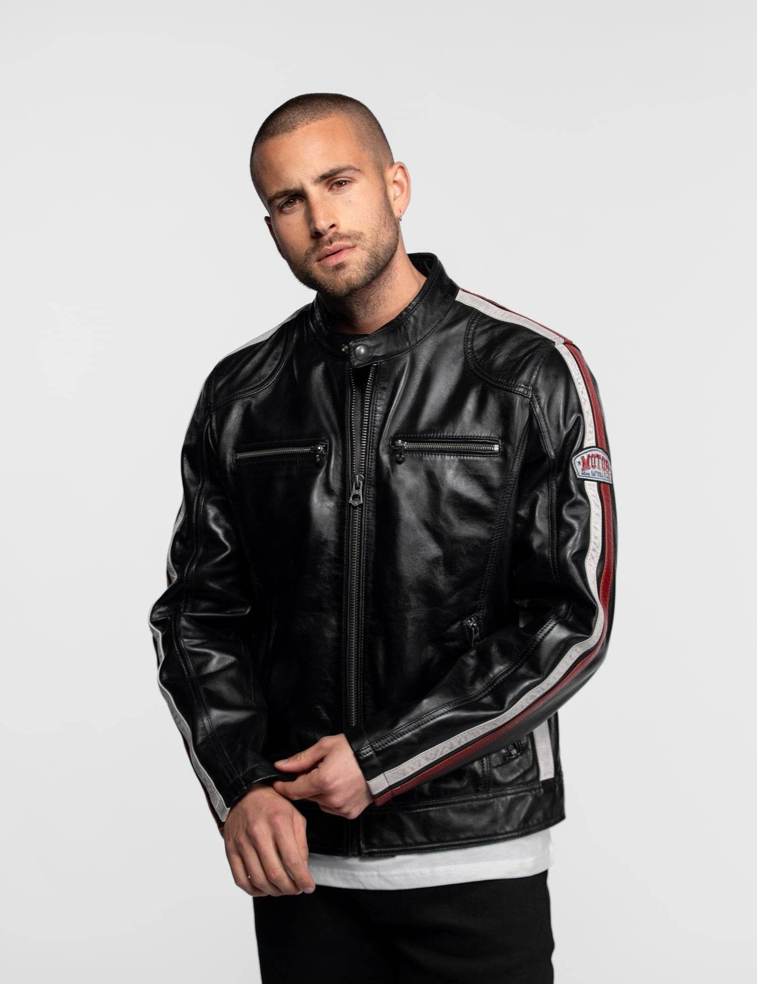 Scotty - Blouson cuir motard