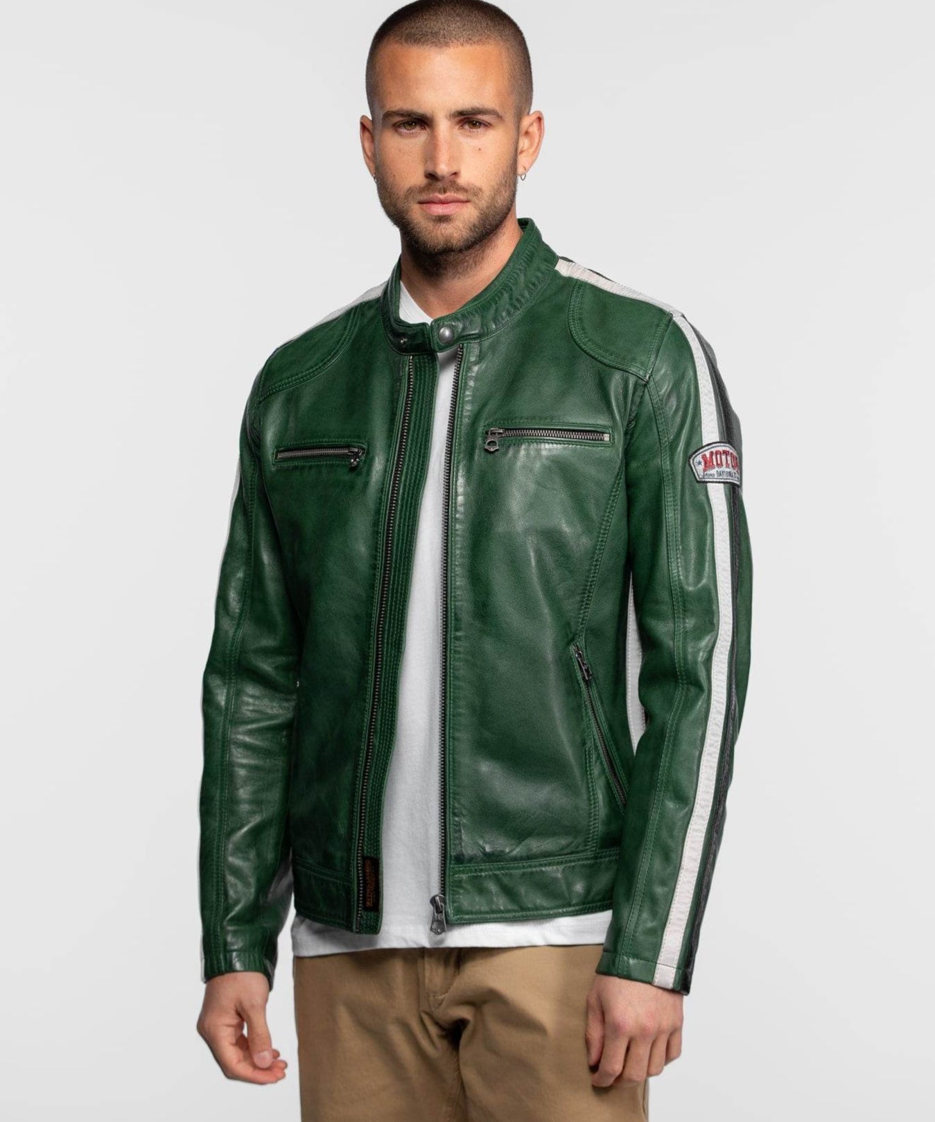 Scotty - Blouson cuir motard