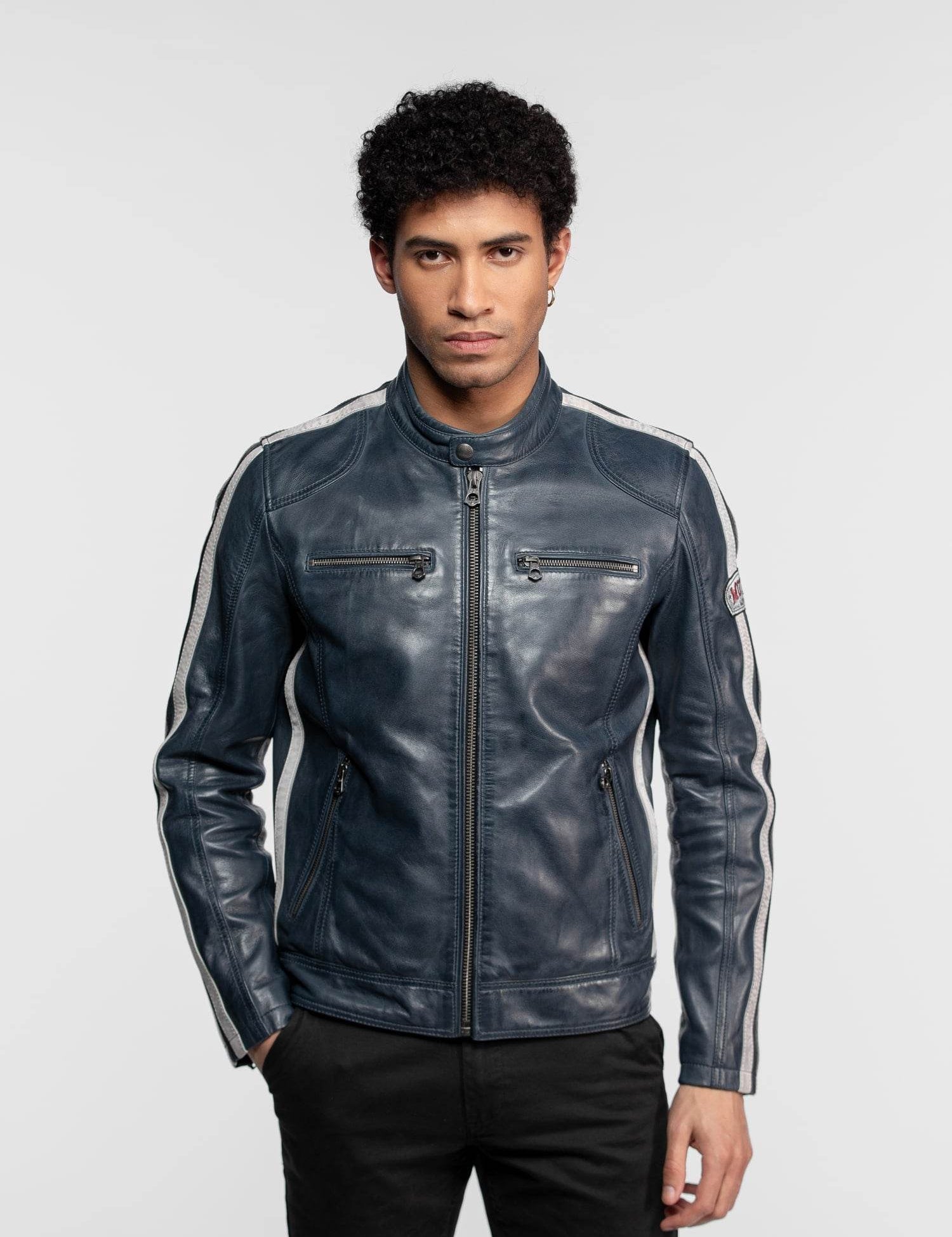 Scotty - Blouson cuir motard