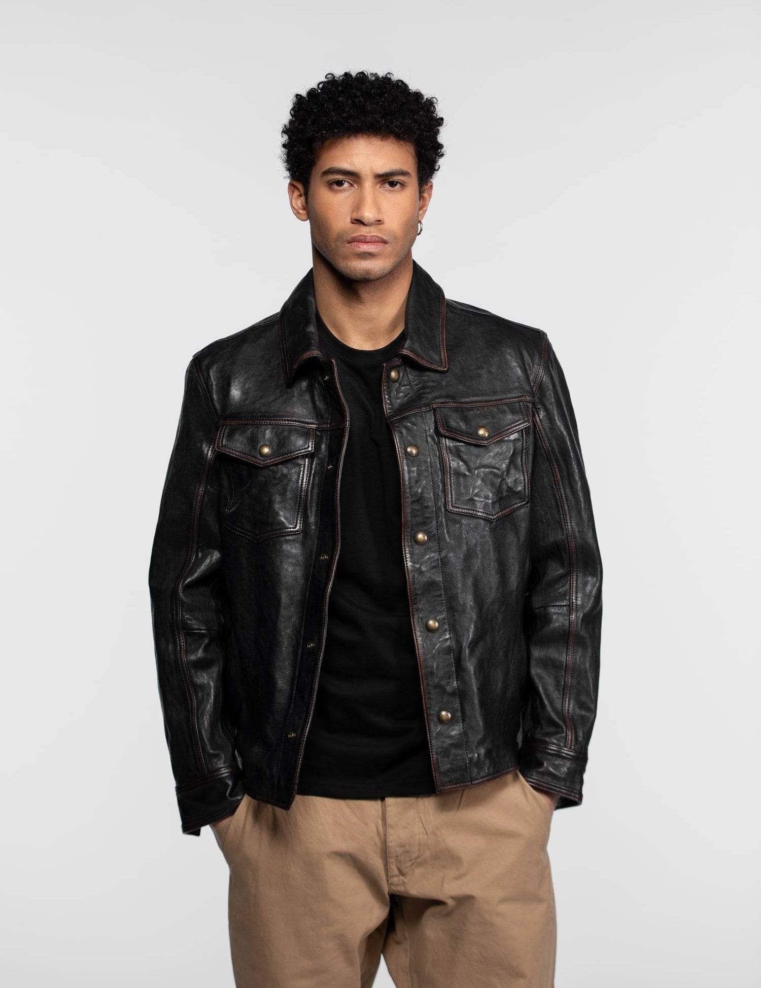 Elmer - Blouson cuir vintage