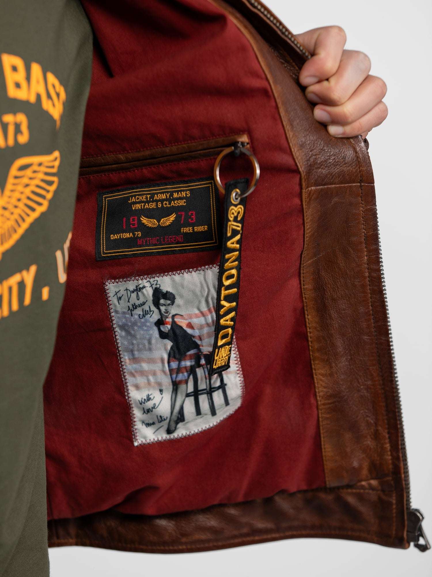 Monty - Blouson cuir aviateur