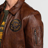 Monty - Blouson cuir aviateur