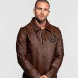 Monty - Blouson cuir aviateur
