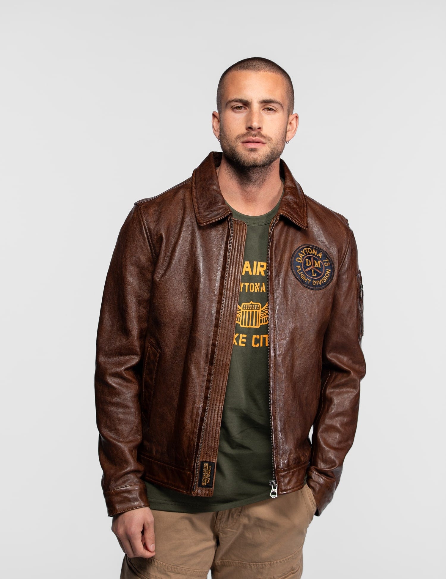 Monty - Blouson cuir aviateur