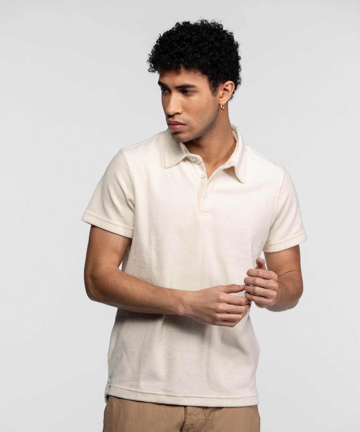 Brody - Polo eponge homme