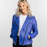 Haven - Blouson biker cuir femme