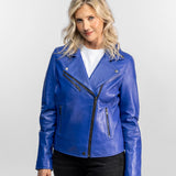 Haven - Blouson biker cuir femme