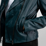 Haven - Blouson biker cuir femme