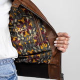 Alicia - Veste aviateur cuir femme