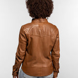 Dolores - Chemisier en cuir femme
