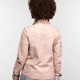 Dolores - Chemisier en cuir femme