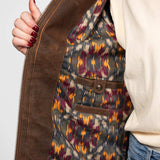 Mohave - Veste cuir capuche femme