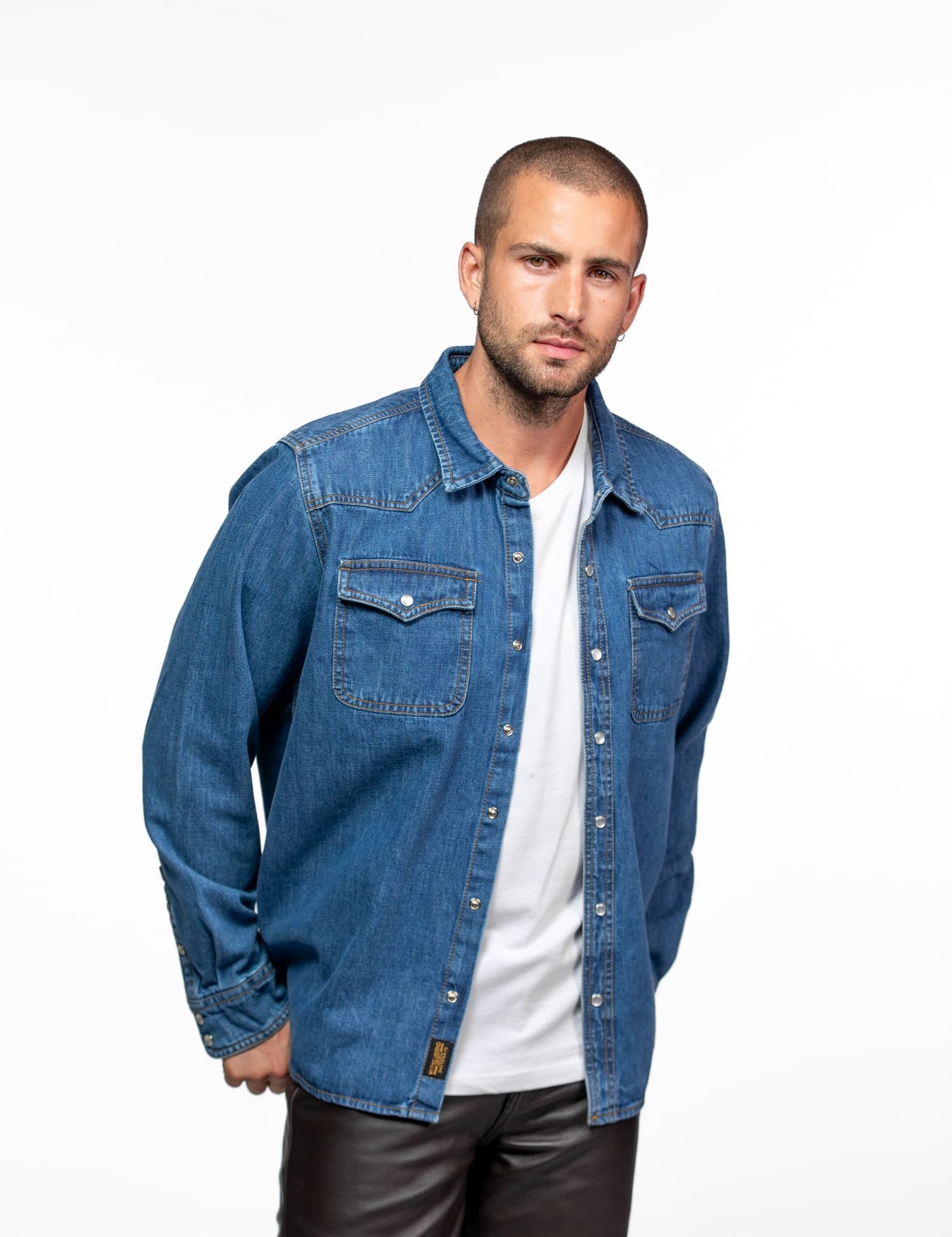 Patrol - Chemise denim homme