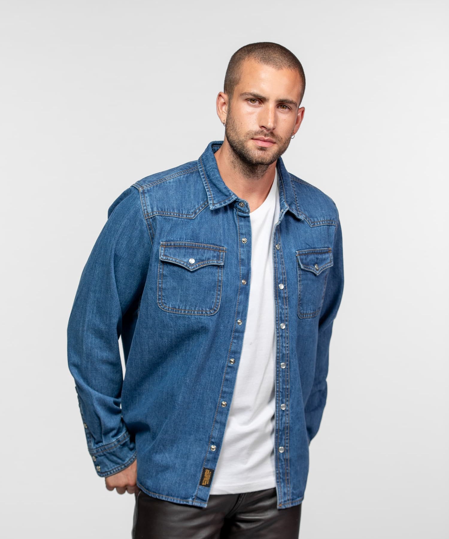 Patrol - Chemise denim homme