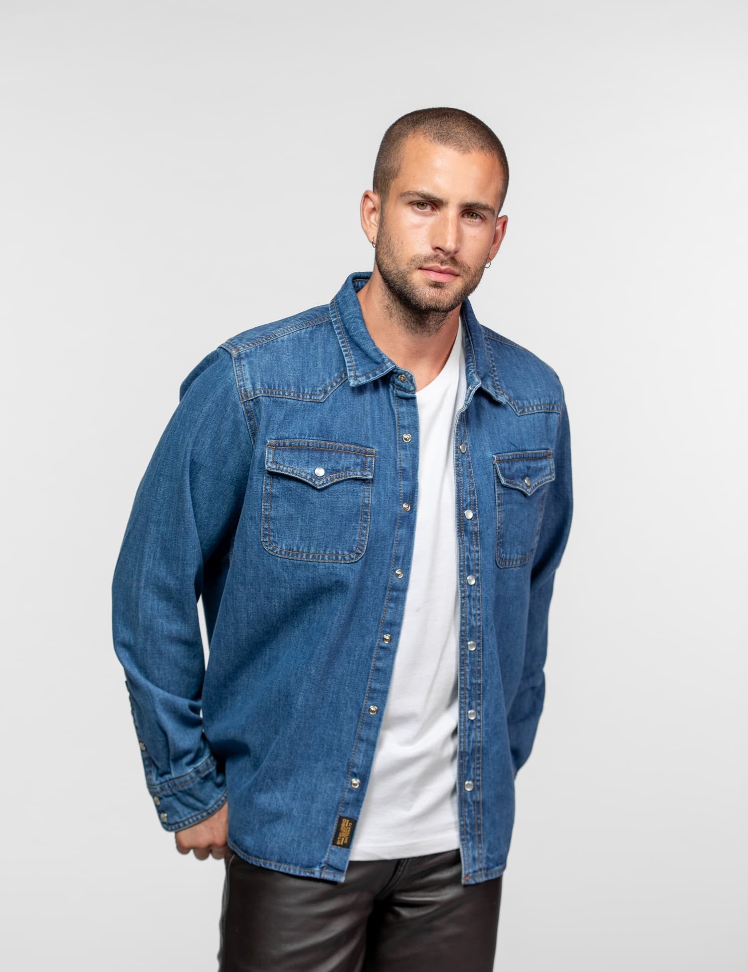 Patrol - Chemise denim homme