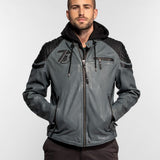 Dodds - Hooded biker jacket