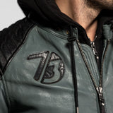 Dodds - Hooded biker jacket
