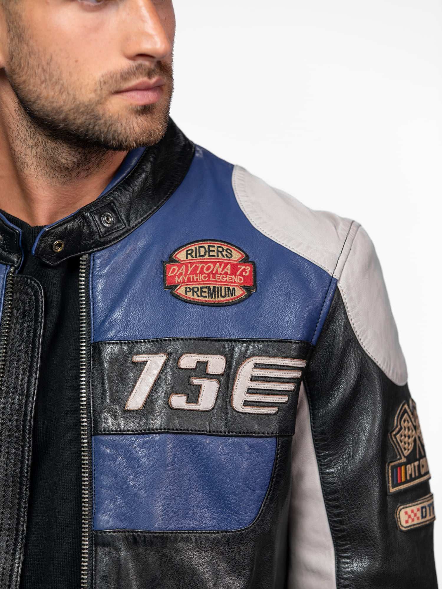 Findlay - Blouson cuir racing