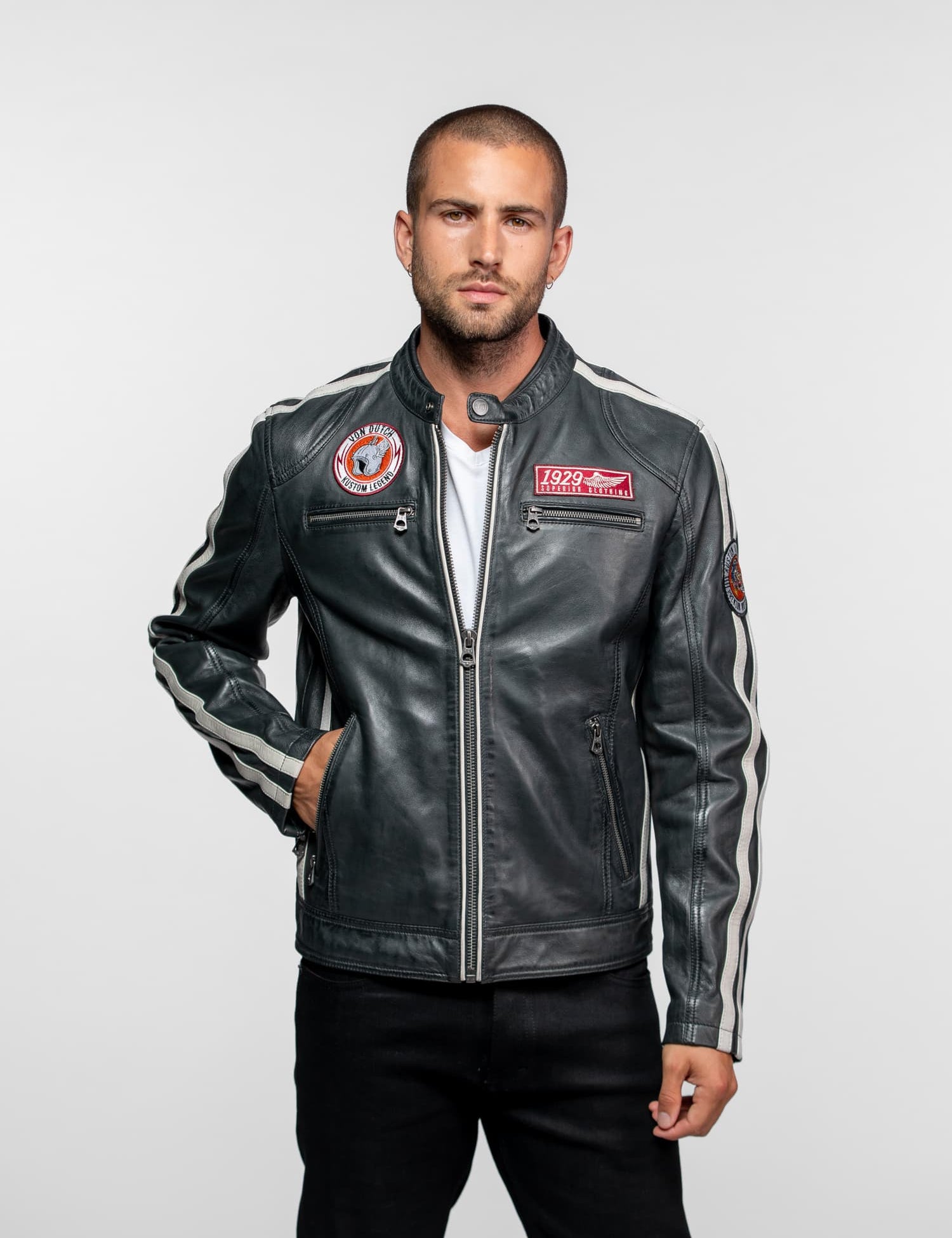 Road - Blouson motard cuir