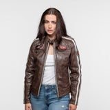 Roadie - Blouson motard cuir femme