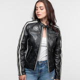 Roadie - Blouson motard cuir femme
