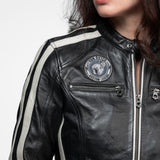 Roadie - Blouson motard cuir femme